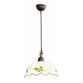 Kolarz 731.30.111 - Lámpara colgante con cable NONNA 1xE27/75W/230V Ø 30 cm color vino