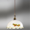 Kolarz 731.30.113 - Lámpara colgante con cable NONNA 1xE27/75W/230V, diámetro 20 cm, color vino/fresa