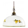 Kolarz 731.30.126 - Lámpara colgante NONNA 1xE27/75W/230V diá. 20 cm limones