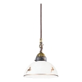 Kolarz 731.30.150 - Lámpara colgante con cable NONNA 1xE27/75W/230V Ø 20 cm, motivo ciervo en oro rosa