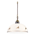 Kolarz 731.30.151 - Lámpara colgante con cable NONNA 1xE27/75W/230V, diámetro 30 cm, acabado jeleni oro rosa