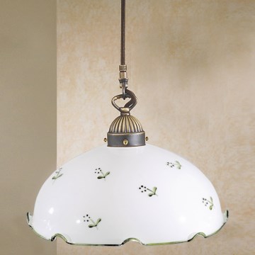 Kolarz 731.30.21 - Lámpara de araña en ristra NONNA 1xE27/75W/230V verde