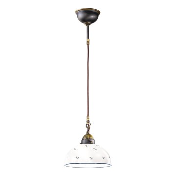 Kolarz 731.30.24 - Lámpara colgante NONNA 1xE27/75W/230V diá. 30 cm azul