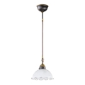 Kolarz 731.30.73 - Lámpara colgante con cable NONNA 1xE27/75W/230V blanca