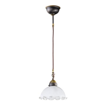 Kolarz 731.30.73 - Lámpara colgante con cable NONNA 1xE27/75W/230V blanca