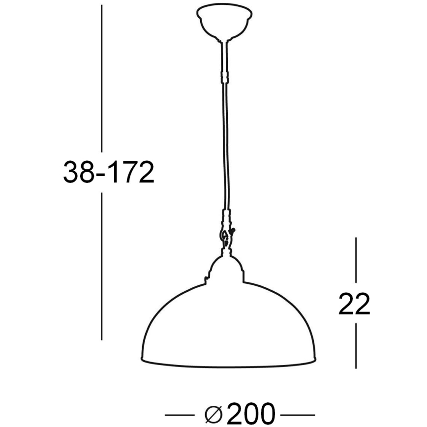 Kolarz 731.30.73 - Lámpara colgante con cable NONNA 1xE27/75W/230V blanca