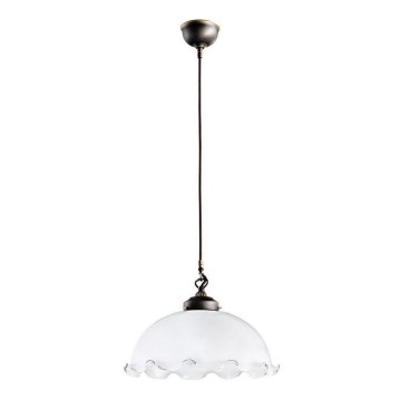 Kolarz 731.30.74 - Lámpara colgante con cable NONNA 1xE27/75W/230V blanca