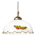 Kolarz 731.32.115 - Lámpara colgante con cable NONNA 1xE27/75W/230V diámetro 36 cm vino/fresa