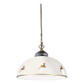 Kolarz 731.32.152 - Lámpara colgante con cable NONNA 1xE27/75W/230V Ø 36 cm, acabado oro rosa con efecto asta de ciervo