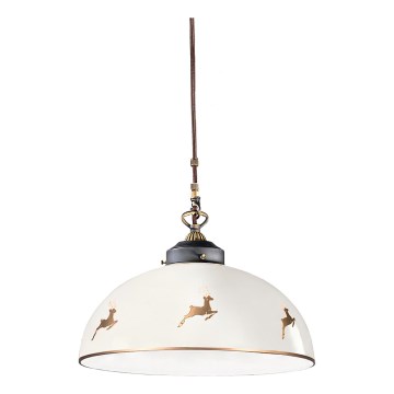 Kolarz 731.32.152 - Lámpara colgante con cable NONNA 1xE27/75W/230V Ø 36 cm, acabado oro rosa con efecto asta de ciervo