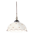 Kolarz 731.32.162 - Lámpara colgante con cable NONNA 1xE27/75W/230V, diámetro 36 cm, con motivos florales, oro rosa