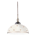 Kolarz 731.32.172 - Lámpara colgante con cable NONNA 1xE27/75W/230V Ø 36 cm, diseño floral, oro rosado