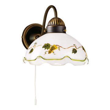 Kolarz 731.61.110 - Lámpara de pared NONNA 1xE27/75W/230V color vino
