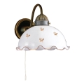 Kolarz 731.61.160 - Lámpara de pared NONNA 1xE27/75W/230V con motivos florales, oro rosa