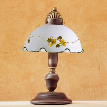 Kolarz 731.73.110 - Lámpara de mesa NONNA 1xE27/75W/230V burdeos