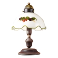 Kolarz 731.73.113 - Lámpara de mesa NONNA 1xE27/75W/230V vino/fresa