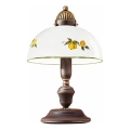 Kolarz 731.73.126 - Lámpara de sobremesa NONNA 1xE27/75W/230V con estampado de limones