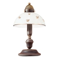 Kolarz 731.73.170 - Lámpara de mesa NONNA 1xE27/75W/230V con motivos florales, oro rosa