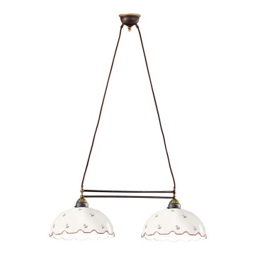 Kolarz 731.82.71 - Lámpara de araña en ristra NONNA 2xE27/75W/230V