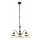 Kolarz 731.83.113 - Lámpara colgante con cadena NONNA 3xE27/75W/230V vino/fresa