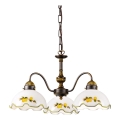 Kolarz 731.83.116 - Lámpara colgante con cadena NONNA 3xE27/75W/230V limones