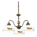 Kolarz 731.83.121 - Lámpara colgante con cadena NONNA 3xE27/75W/230V uvas/fresas