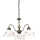 Kolarz 731.83.150 - Lámpara colgante con cadena NONNA 3xE27/75W/230V, diseño con motivos de ciervo, acabado oro rosa