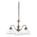 Kolarz 731.83.16 - Lámpara colgante con cadena NONNA 3xE27/75W/230V azul