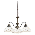 Kolarz 731.83.160 - Lámpara colgante con cadena NONNA 3xE27/75W/230V, diseño floral, oro rosa