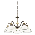 Kolarz 731.85.100 - Lámpara colgante con cadena NONNA 5xE27/75W/230V ciervo verde