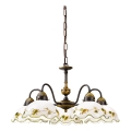 Kolarz 731.85.110 - Lámpara de araña con cadena NONNA 5xE27/75W/230V vino