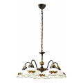Kolarz 731.85.113 - Lámpara de araña con cadena NONNA 5xE27/75W/230V vino/fresa