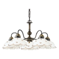 Kolarz 731.85.160 - Araña colgante con cadena NONNA 5xE27/75W/230V, motivos florales, acabado oro rosa