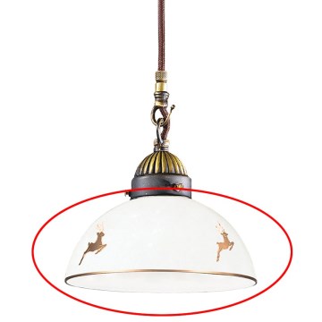 Kolarz 731.G150 - Cristal de repuesto NONNA E27, Ø 20 cm, jeleni oro rosa