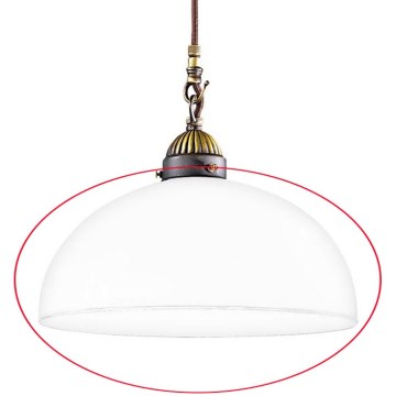 Kolarz 731.G54 - Vidrio de recambio para araña, lámpara de pie y foco NONNA E27 diá. 30 cm blanco