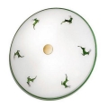 Kolarz 731.U12.4.100 - Lámpara de techo NONNA, 2x E14 (máx. 60 W), 230 V, Ø 32 cm, verde/latón