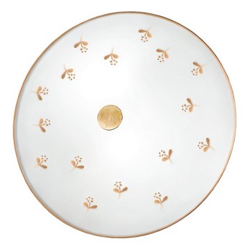 Kolarz 731.U12.4.160 - Aplique de pared NONNA 2xE14/60W/230V Ø 32 cm, motivo floral, oro rosa