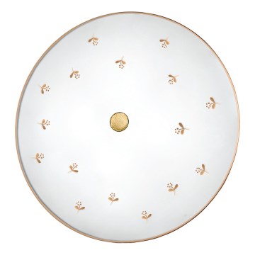 Kolarz 731.U14.4.160 - Aplique de pared NONNA 4xE27/60W/230V, Ø 54 cm, con motivos florales, acabado oro rosa