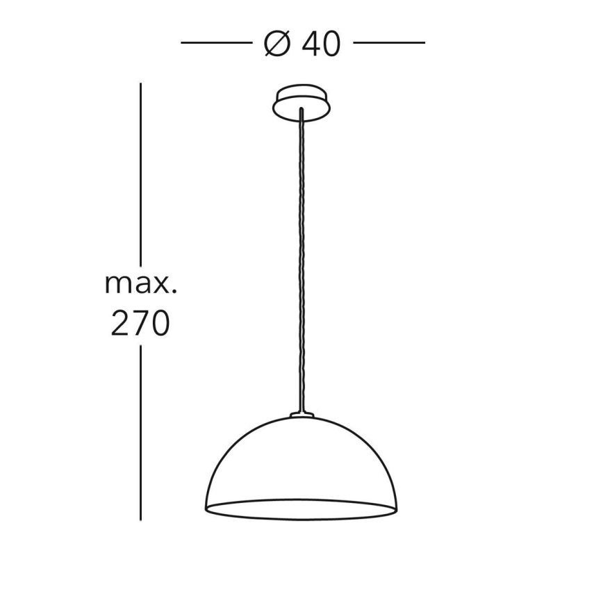 Kolarz A1339.31.Co.VinCu/40 - Lámpara de araña en cadena CULT 1xE27/100W/230V d. 40 cm cobre
