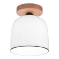 Kolarz A1352.11.G - Lámpara de techo NONNA 1xE27/60W/230V roble/blanco/Verde