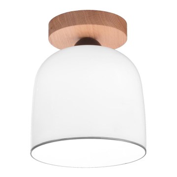Kolarz A1352.11.Gr - Lámpara de techo NONNA 1xE27/60W/230V roble/blanco/gris