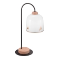 Kolarz A1352.71.Au.100 - Lámpara de mesa NONNA 1xE27/60W/230V ciervo roble/blanco/dorado