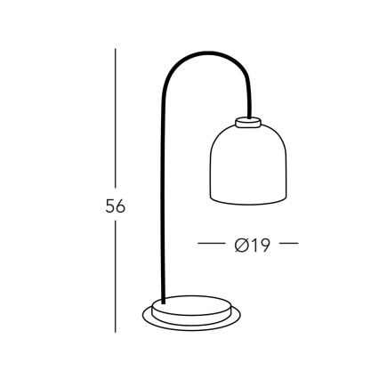 Kolarz A1352.71.G.100 - Lámpara de mesa NONNA 1xE27/60W/230V ciervo roble/blanco/verde