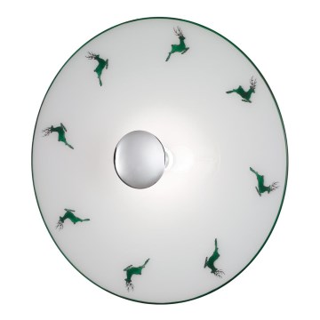 Kolarz A1353.61.XL.5.G.100 - Aplique NONNA 1xE27/100W/230V ciervo Verde