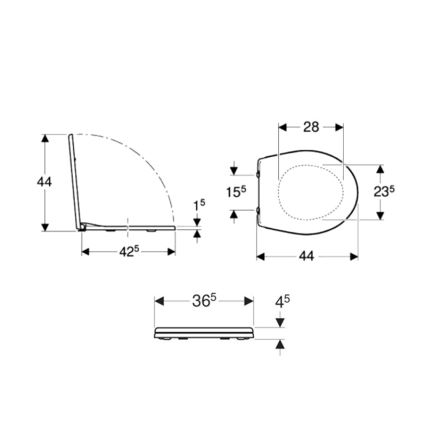 Kolo K90111000 - Asiento de inodoro Rekord duroplástico/blanco
