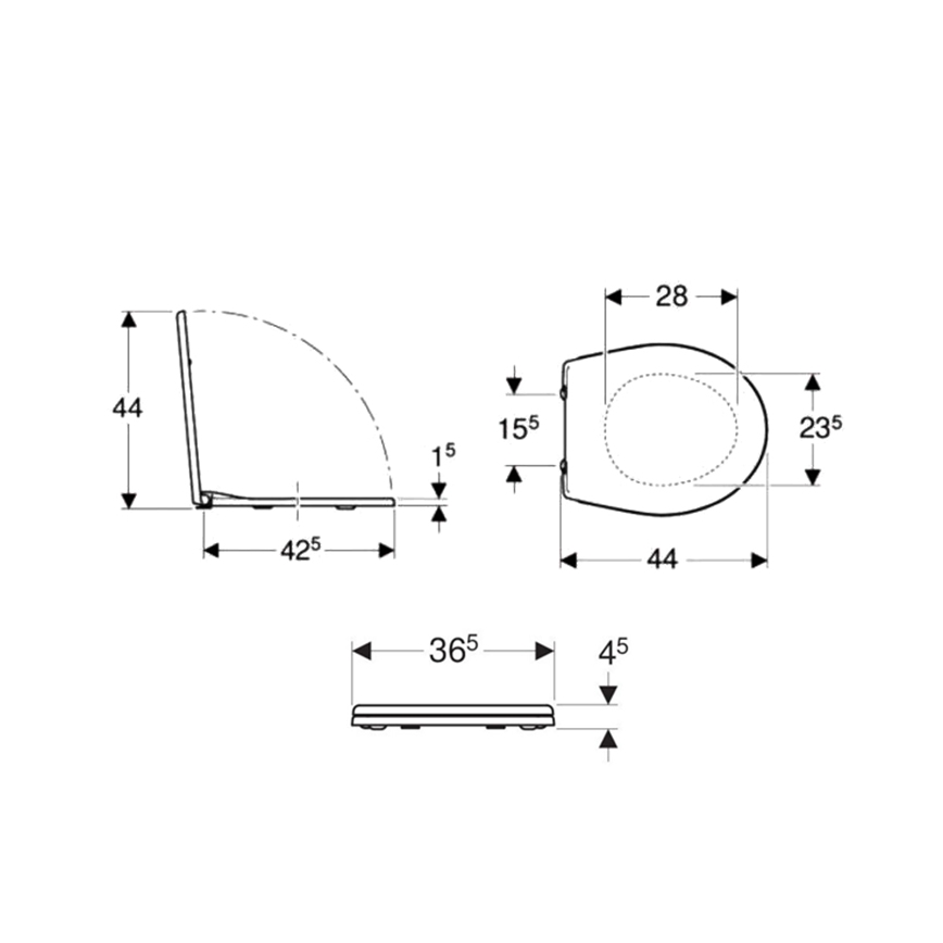 Kolo K90111000 - Asiento de inodoro Rekord duroplástico/blanco