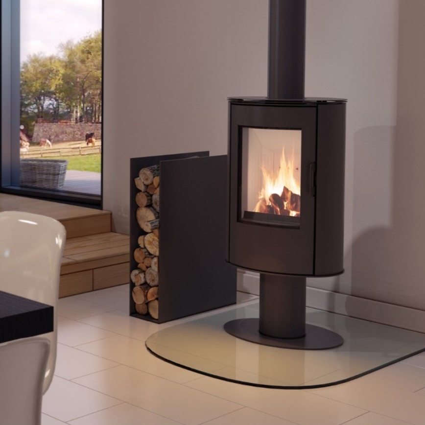 Kratki - Estufa de acero para chimenea 8kW 150mm