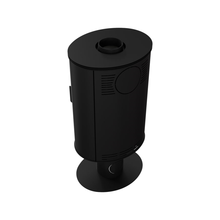 Kratki - Estufa de acero para chimenea 8kW 150mm