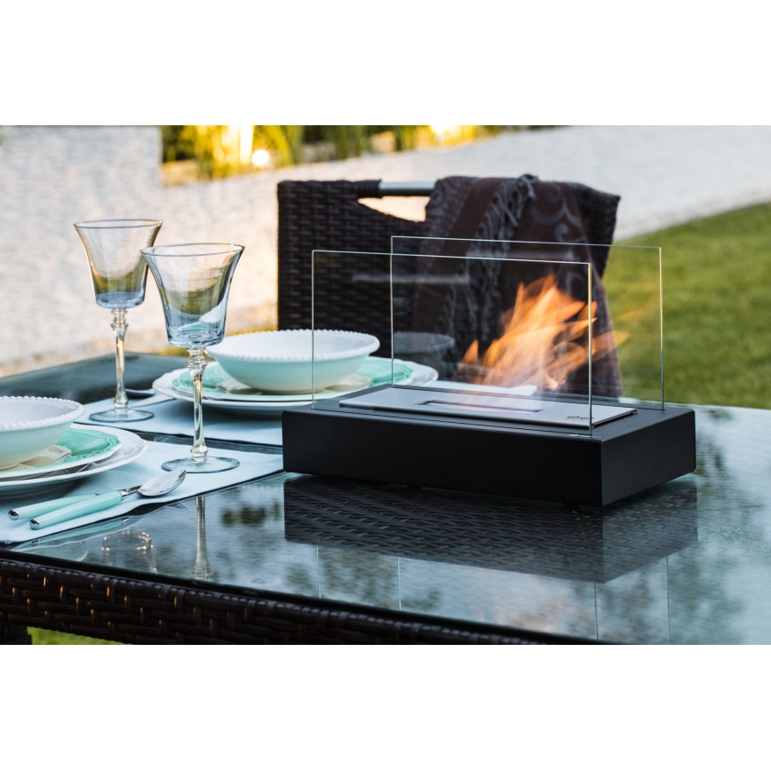 Kratki - Chimenea BIO 21,8x35,4 cm 1kW negro