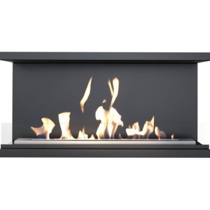 Kratki - Chimenea de bioetanol empotrada 50x100 cm 3,5kW negra
